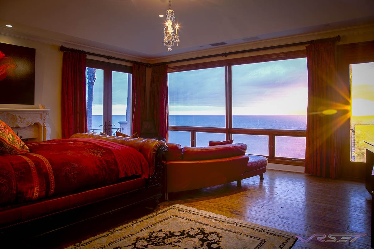 bedroom oceanview sunset