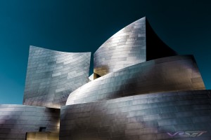 Special Infrared night HDR photo of Disney Concert Hall
