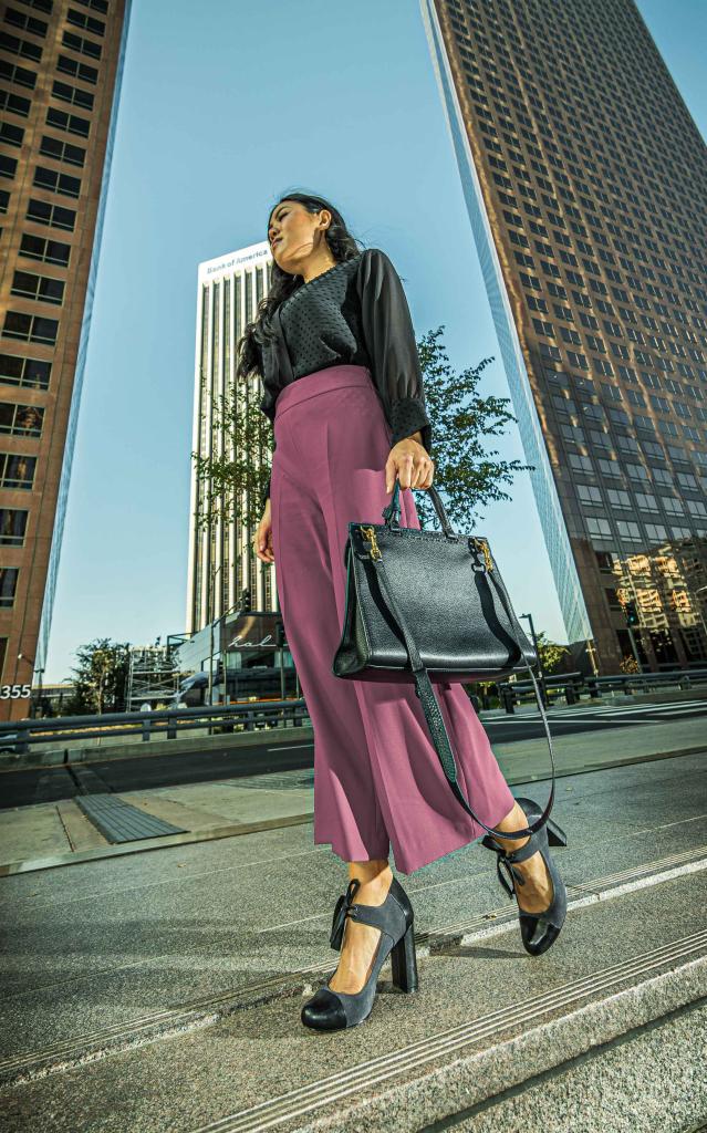 Jennie Jaturapatporn Black Leather Bag Lifestyle Fashion Photographer Los Angeles David Victory VRset