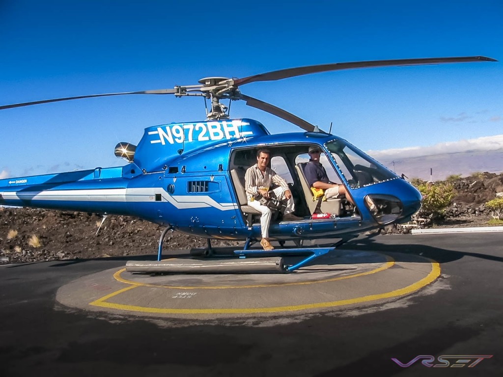 Takeoff Kona Hawaiil Eurocopter AS350B2 Helo Shooting Koyo Water Project Behind Scene Orange County Los Angeles Fashion Photographer