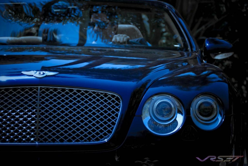 bentley continental gtc midnight blue front