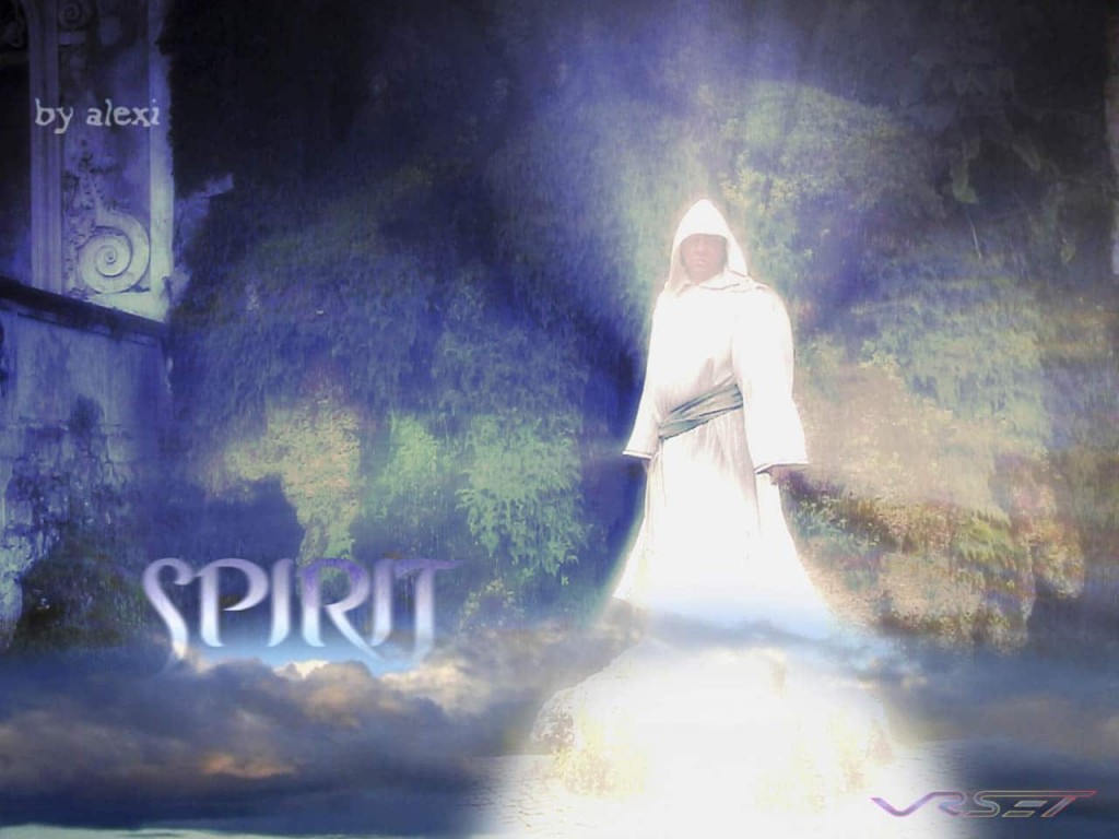 man white monk outfit hood spirit cd album cover