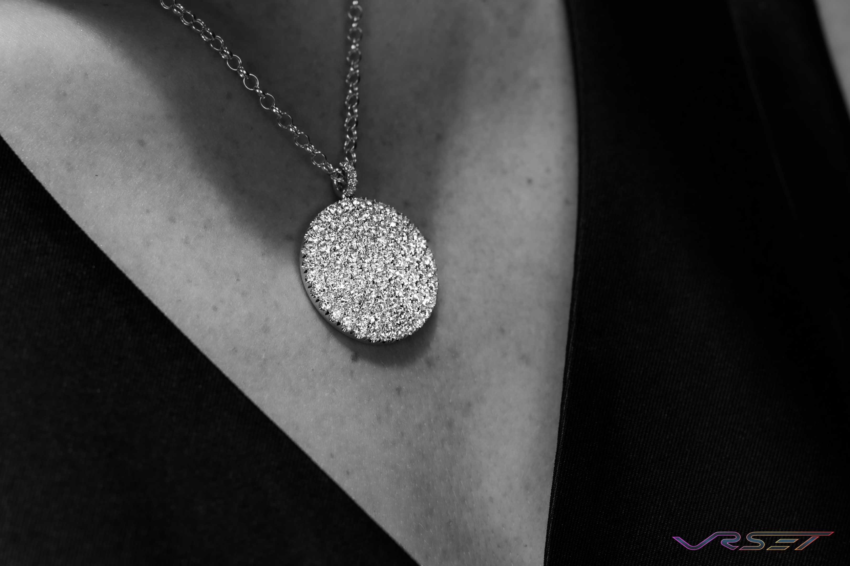 Xojewels Collection Womens Designer Jewelry Circular Diamond Pendant David Victory Fashion Photographer Los Angeles