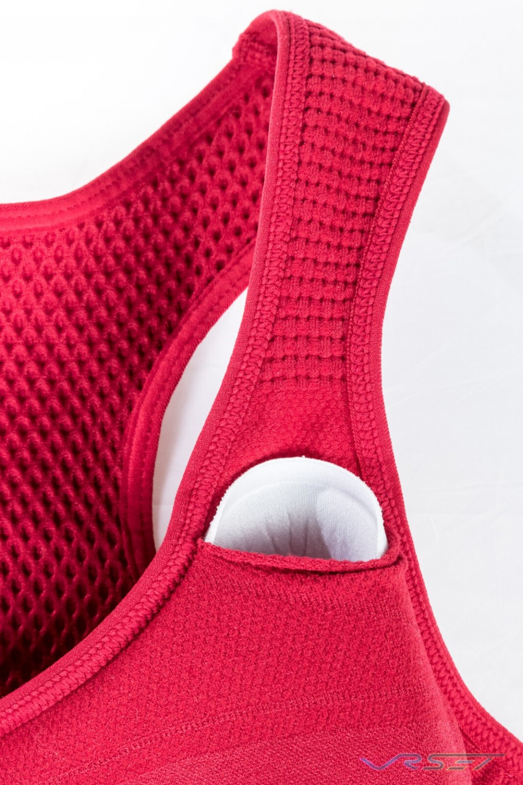 Amazon Shopify eCommerce Red Sports Bra Cup Detail Lamour Intimates Photography Los Angeles