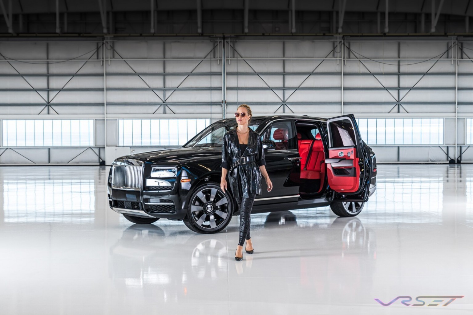 Model Techi Martin Rolls Royce Cullinan SUV Commercial Studio Photographer Los Angeles