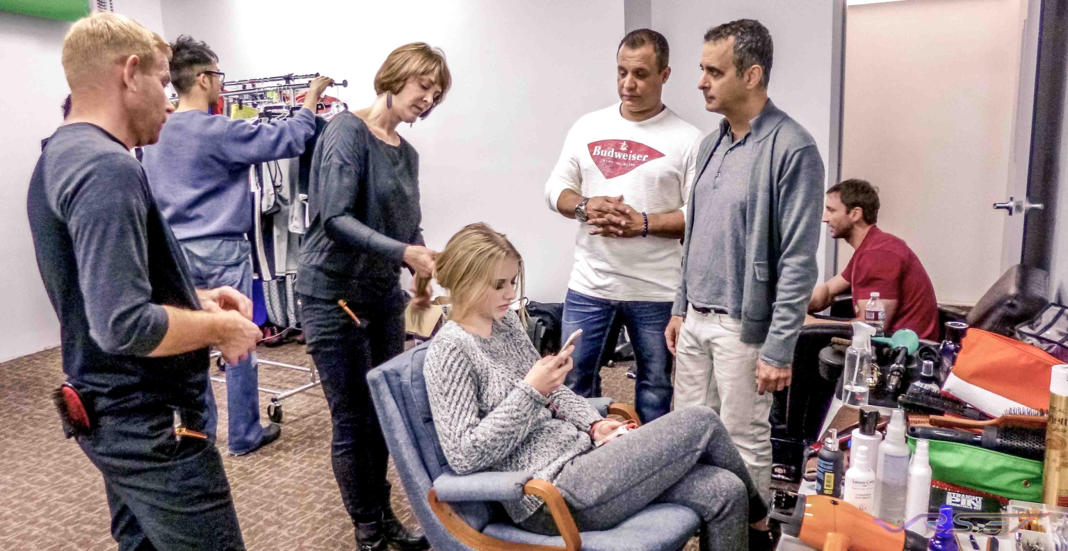 Fashion Photographer David Victory Directing The Crew At A Clothing Photography Studio Session Fashion Photographer David Victory Directing The Crew At A Clothing Photography Studio Session