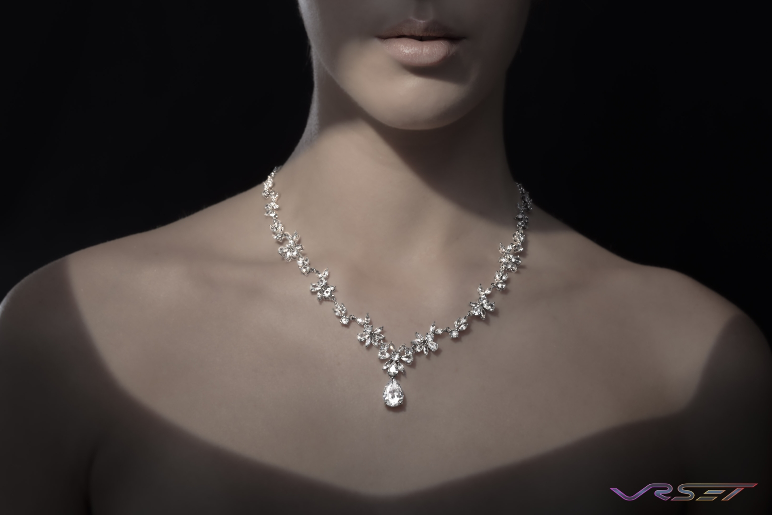 Marquise And Teardrop Crystal Necklace Jewelry David Victory Fashion Photographer La Marquise And Teardrop Crystal Necklace Jewelry David Victory Fashion Photographer La