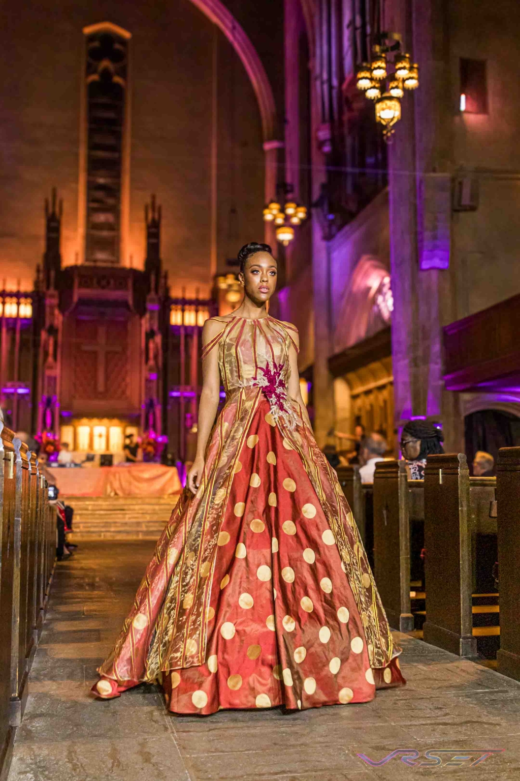 Designer Ethnic Gown Runway Model David Victory Fashion Photographer Los Angeles