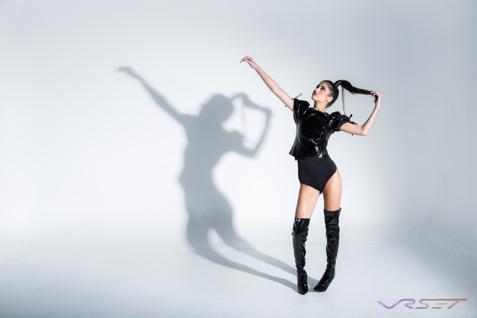 Studio Modeling Portfolio Long Shot Shadows David Victory Fashion Photographer Los Angeles