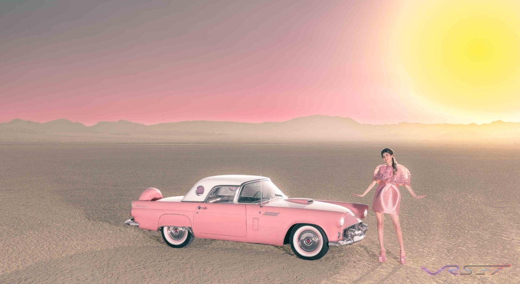 Homage To Barbie Doll Wearing Designer Merlin Castell Haute Couture Pink Collection Dress David Victory Fashion Photographer Los Angeles Homage To Barbie Doll Wearing Designer Merlin Castell Haute Couture Pink Collection Dress David Victory Fashion Photographer Los Angeles