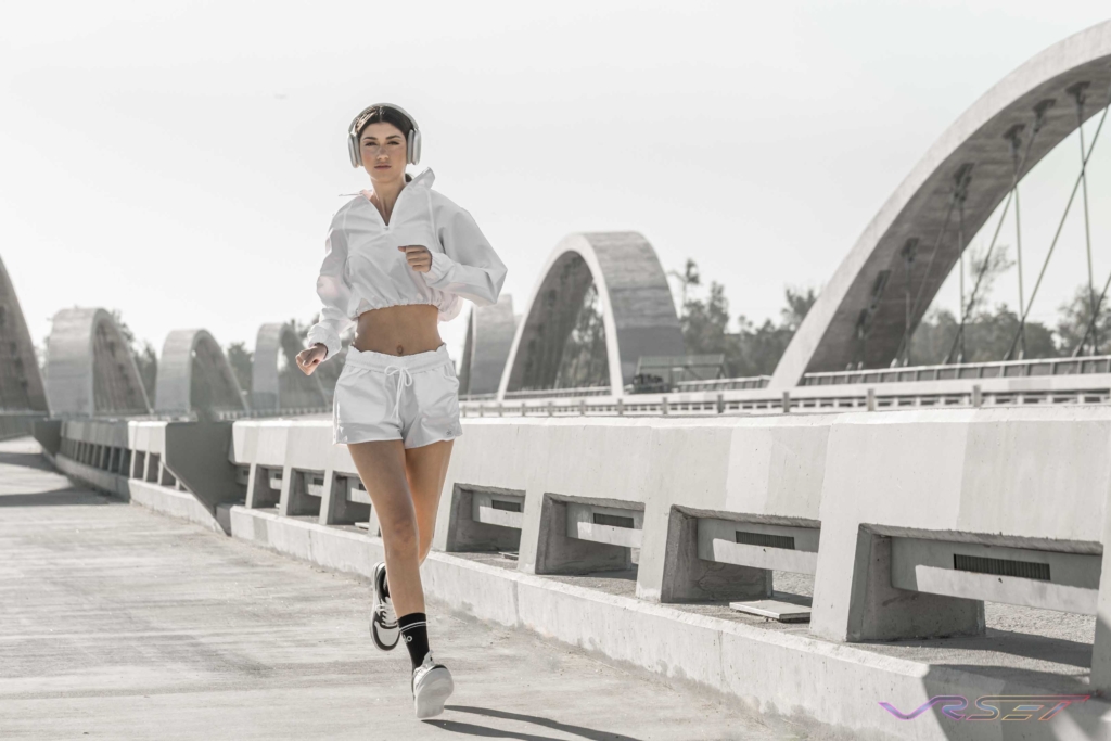 Model Lexy Kemp Wearing White Running Set For Alo Yoga David Victory Fashion Photographer Los Angeles Model Lexy Kemp Wearing White Running Set For Alo Yoga David Victory Fashion Photographer Los Angeles