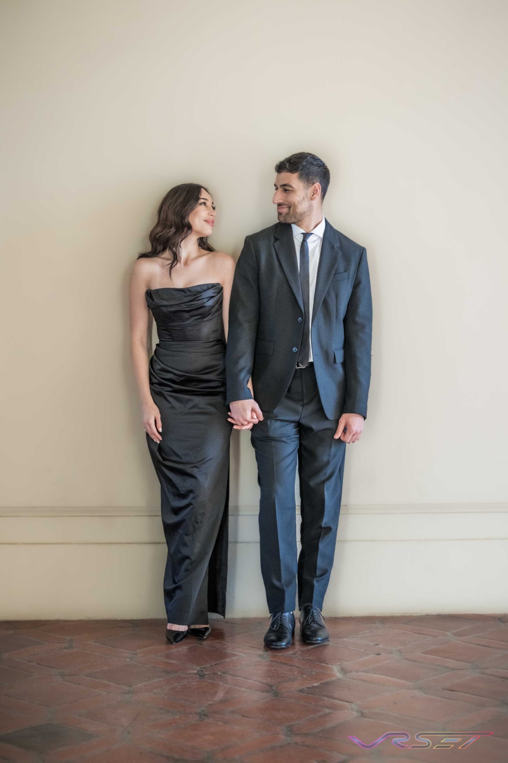 Engagement Couple Lifestyle Announcement Portrait Bridal Spanish Colonial Location Photography David Victory Fashion Photographer Los Angeles