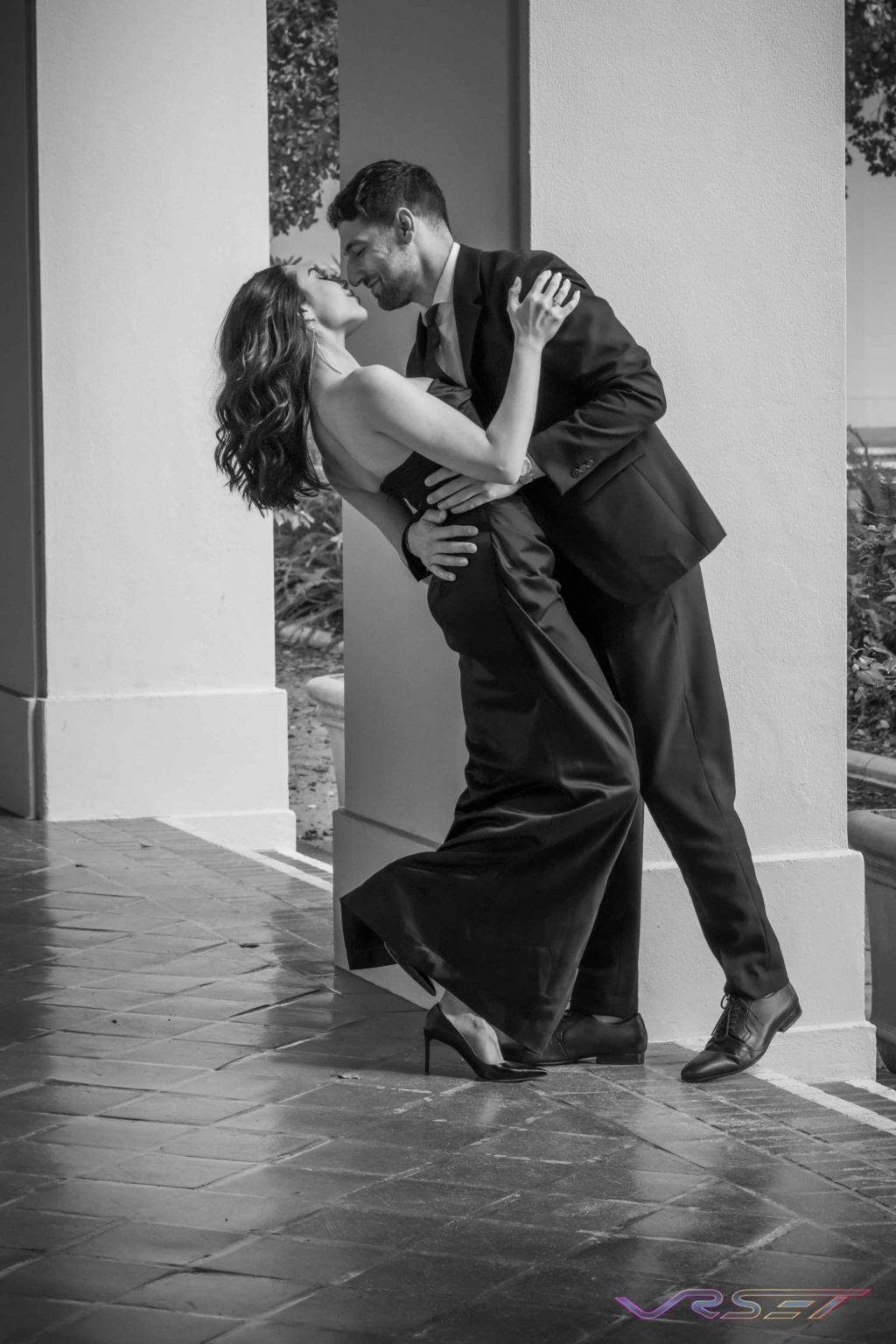 Engagement Couple Lifestyle Announcement Portrait Bridal Spanish Colonial Location Photography David Victory Fashion Photographer Los Angeles