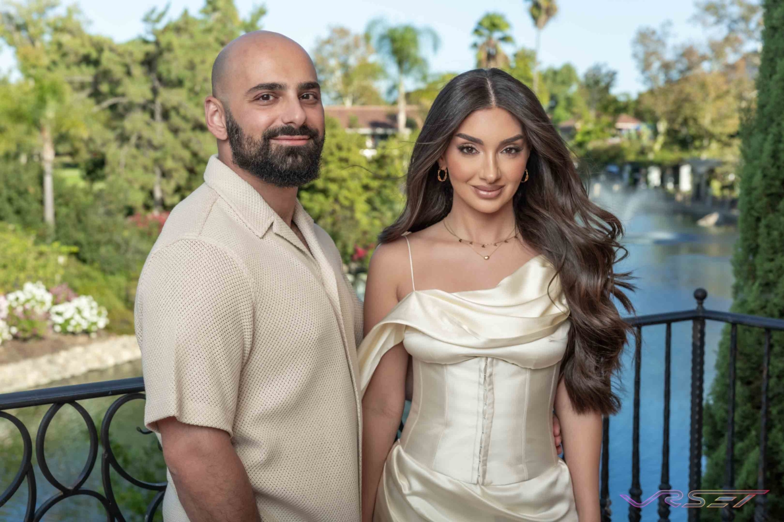 Engagement Couple Lifestyle Announcement Portrait Bridal Tuscan Villa Location Photography David Victory Fashion Photographer Los Angeles