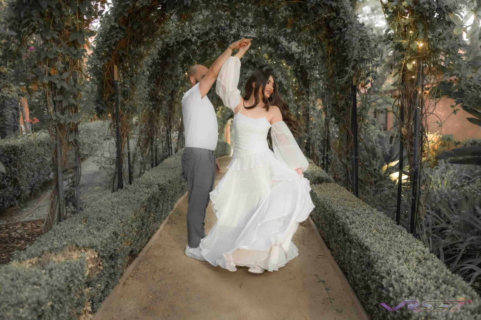 Engagement Couple Lifestyle Announcement Portrait Bridal Tuscan Villa Location Photography David Victory Fashion Photographer Los Angeles